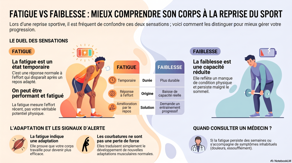fatigue contre faiblesse musculaire