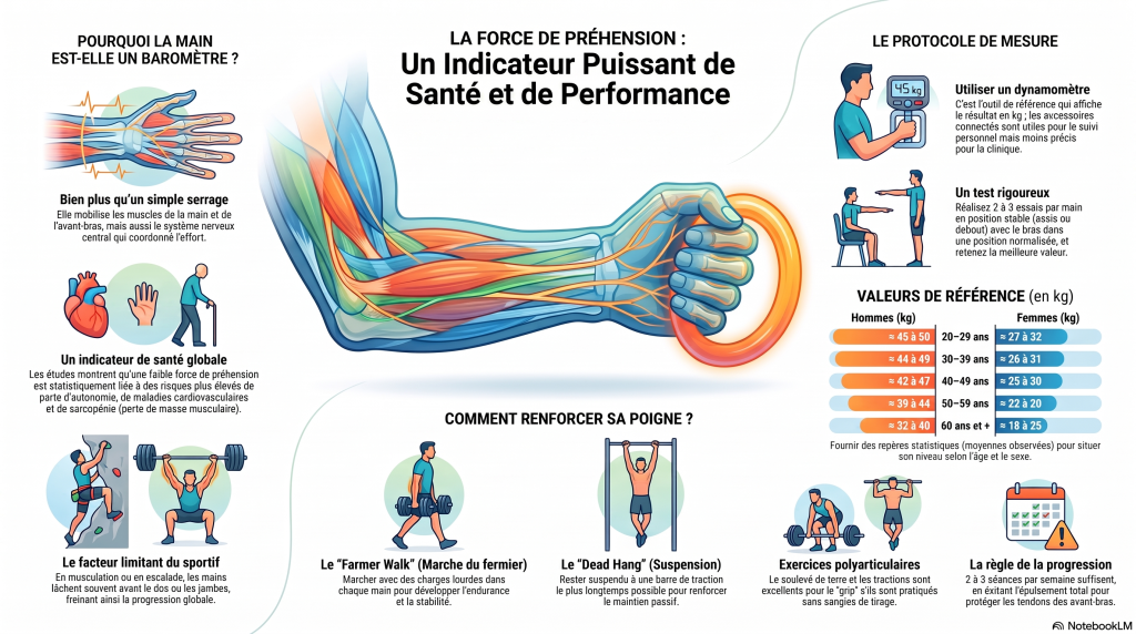 guide force de préhension