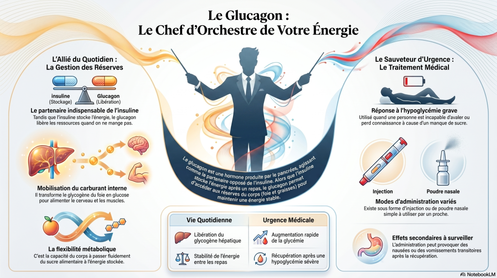infographie sur le glucagon