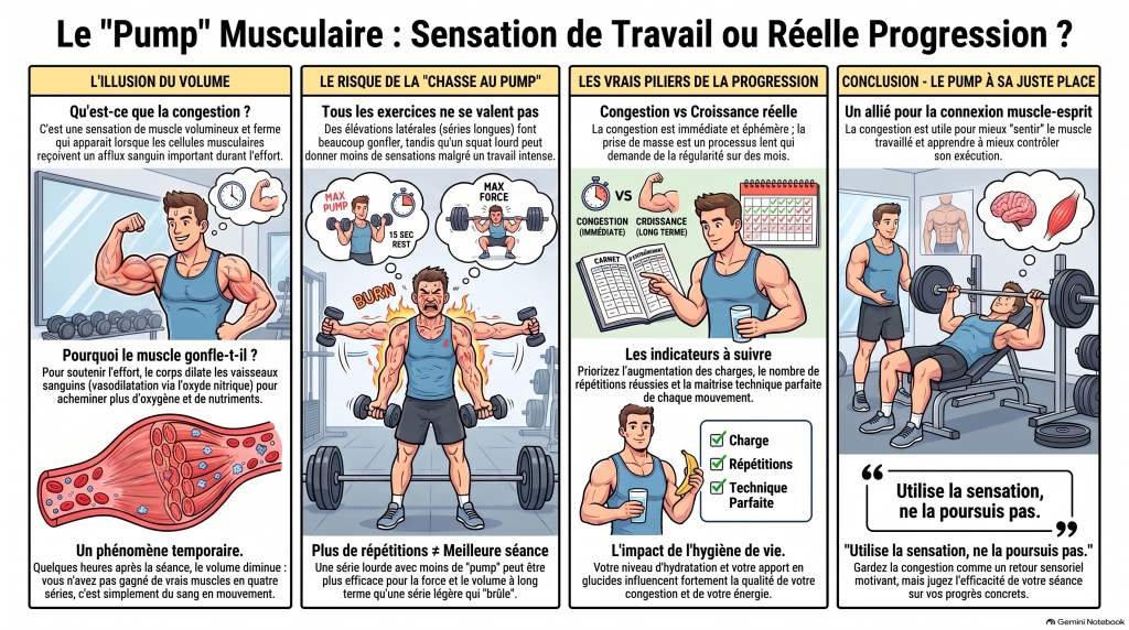 le pump musculaire et progression