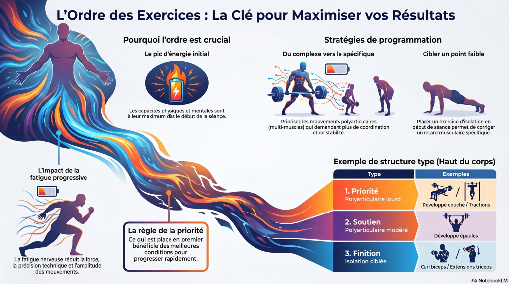 ordre optimal des exercices physiques
